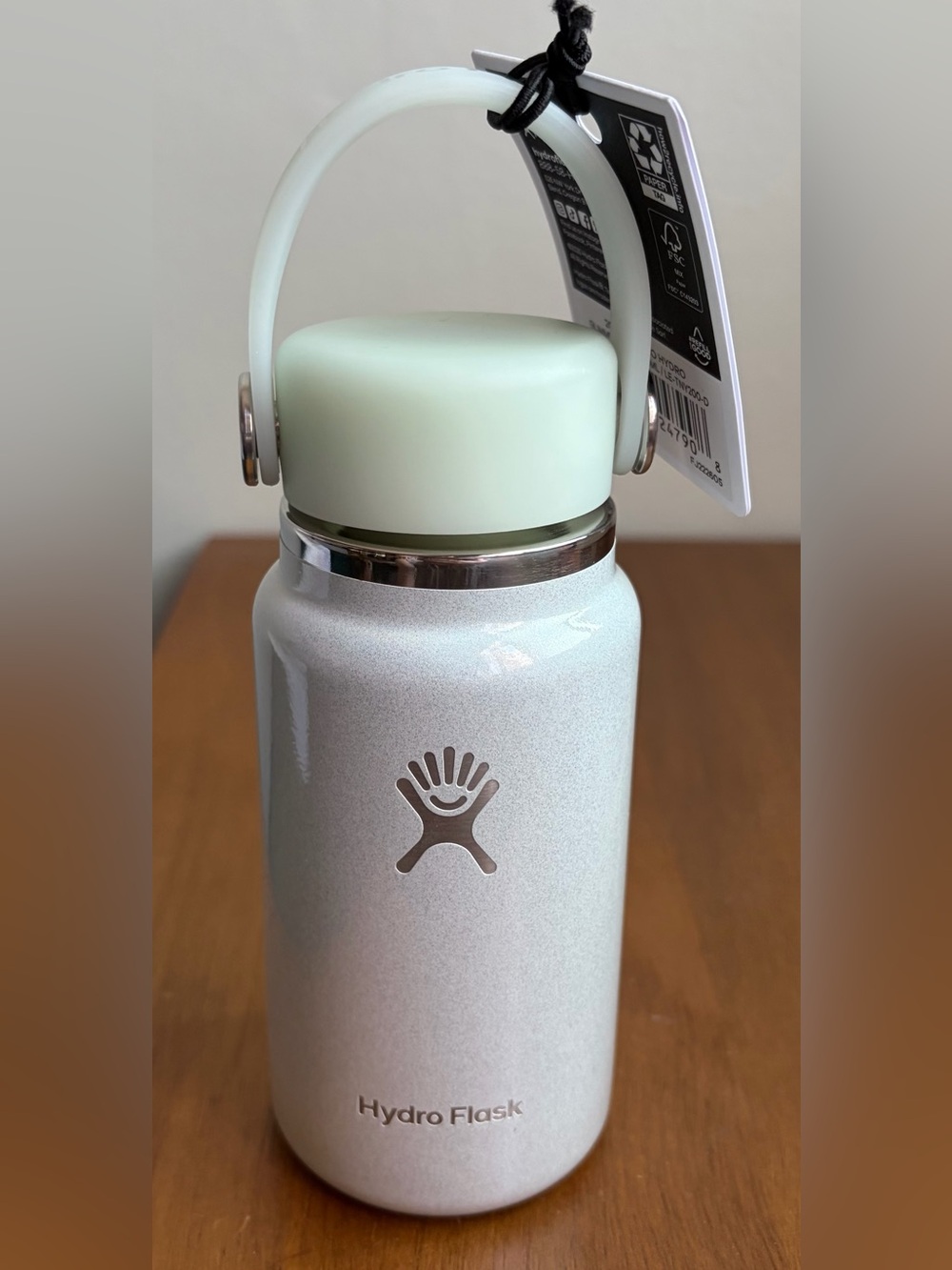 HydroFlask Mini Micro Hydro Flask 200ml Glimmer Blue 6.7oz Limited Edition